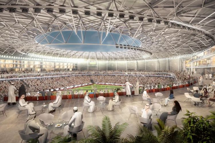 Desain Stadion Al Thauma.