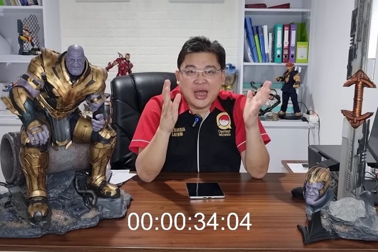 Pengacara Alvin Lim dalam tayangan video di kanal YouTube Quotient TV.