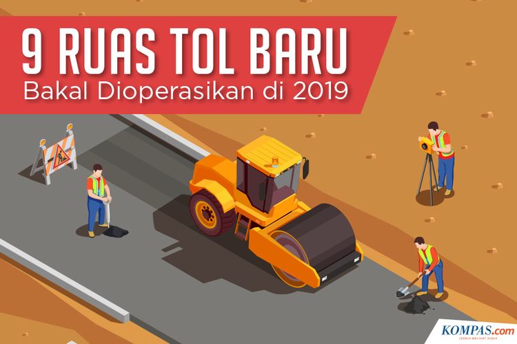 Sembilan Ruas Tol Baru Bakal Dioperasikan di 2019