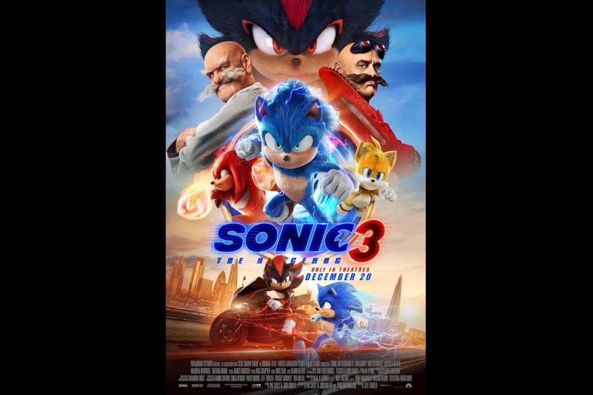 Poster film Sonic The Hedgehog 3 (2024)