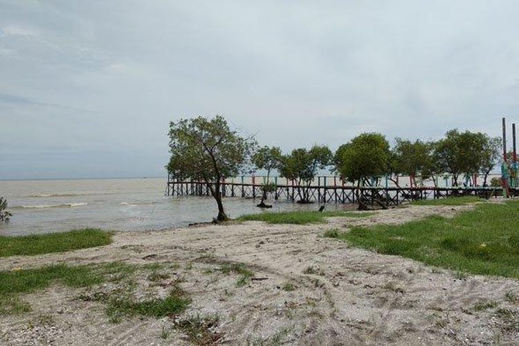 Pantai Muara Serdang, salah satu pantai di sekitar Medan tepatnya di Kabupaten Serdang Bedagai. 
