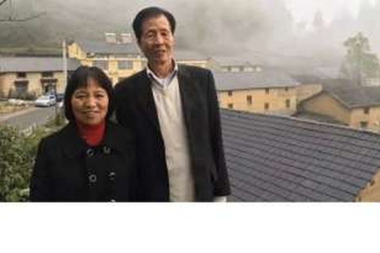 Yao Nanshan dan istrinya, Liu Lijuan.
