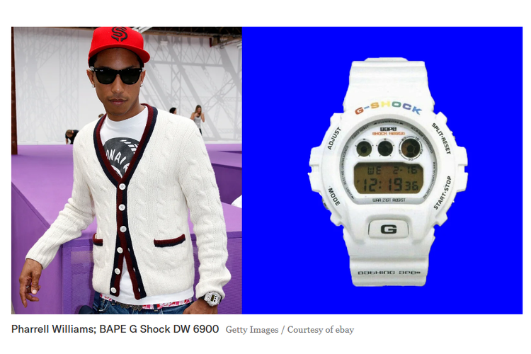  Pharrell Williams, G Shock x BAPE  DW 6900