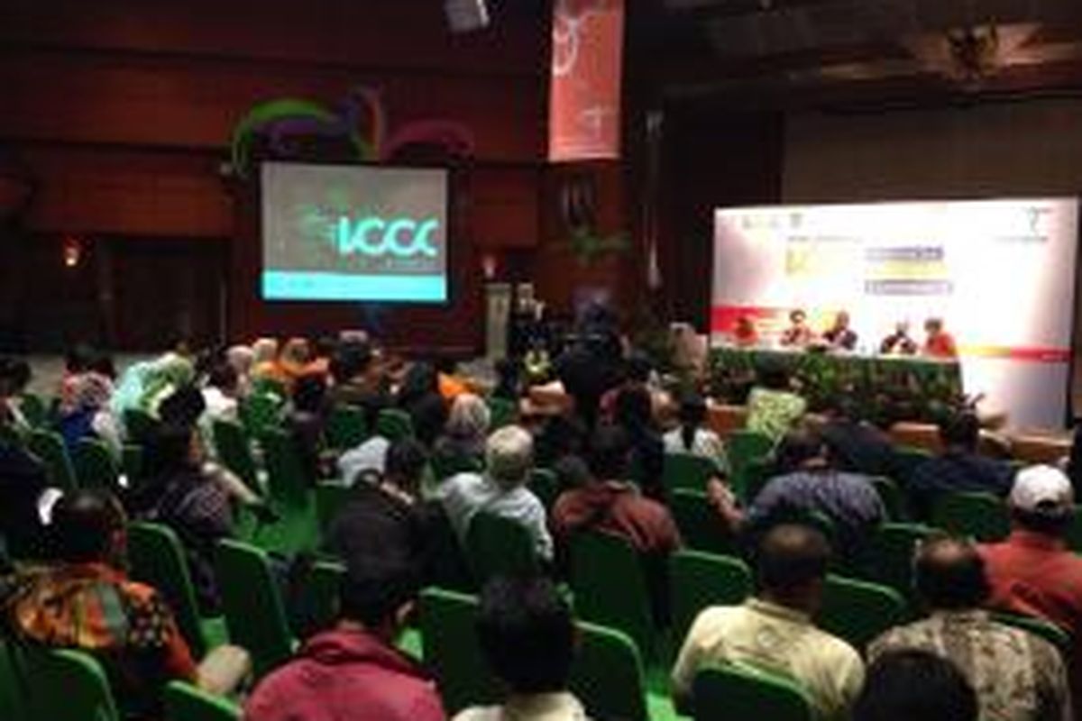 Konferensi pers Indonesia Creative Cities Conference (ICCC) 2015, di Gedung Sapta Pesona, Kementerian Pariwisata, Jakarta, Senin (5/10/2015). ICCC akan digelar di Solo, Jawa Tengah pada 22-25 Oktober 2015.
