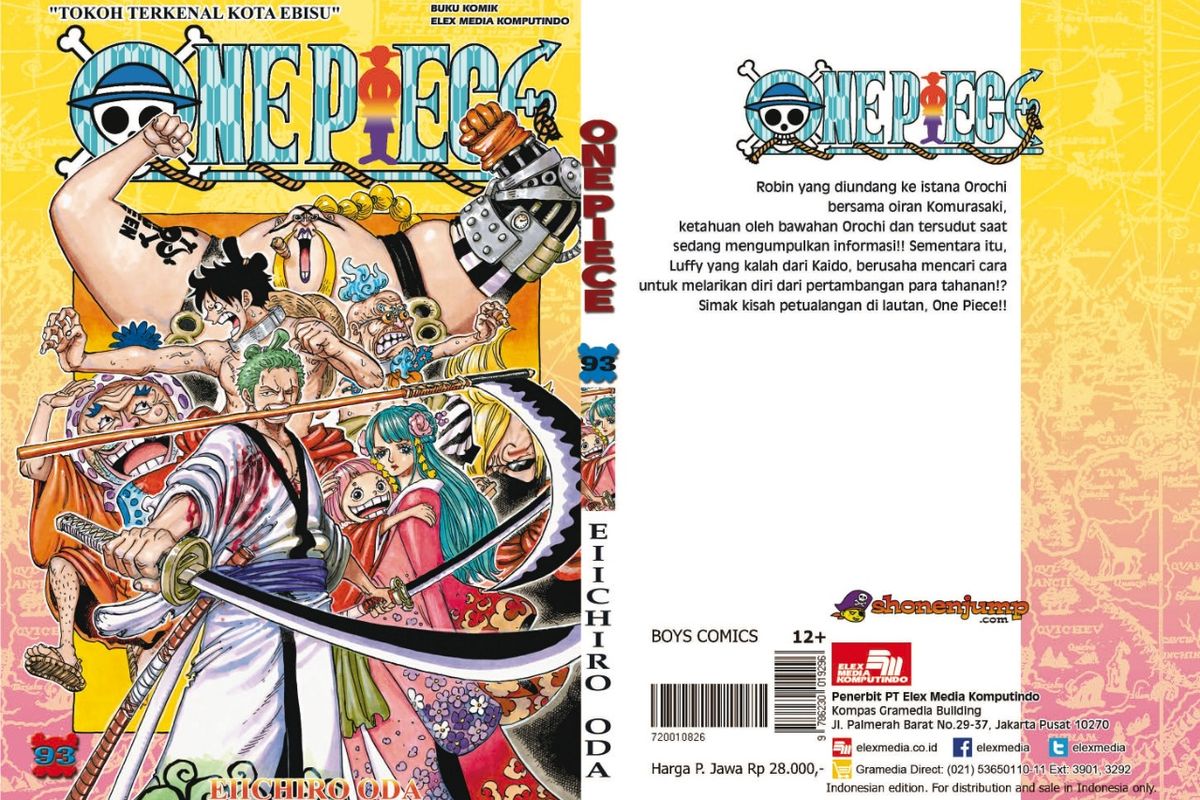 Komik One Piece 93 terbitan Elex Media Komputindo

