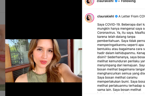 Cinta Laura Unggah Pesan Positif soal Kehidupan dan Covid-19 