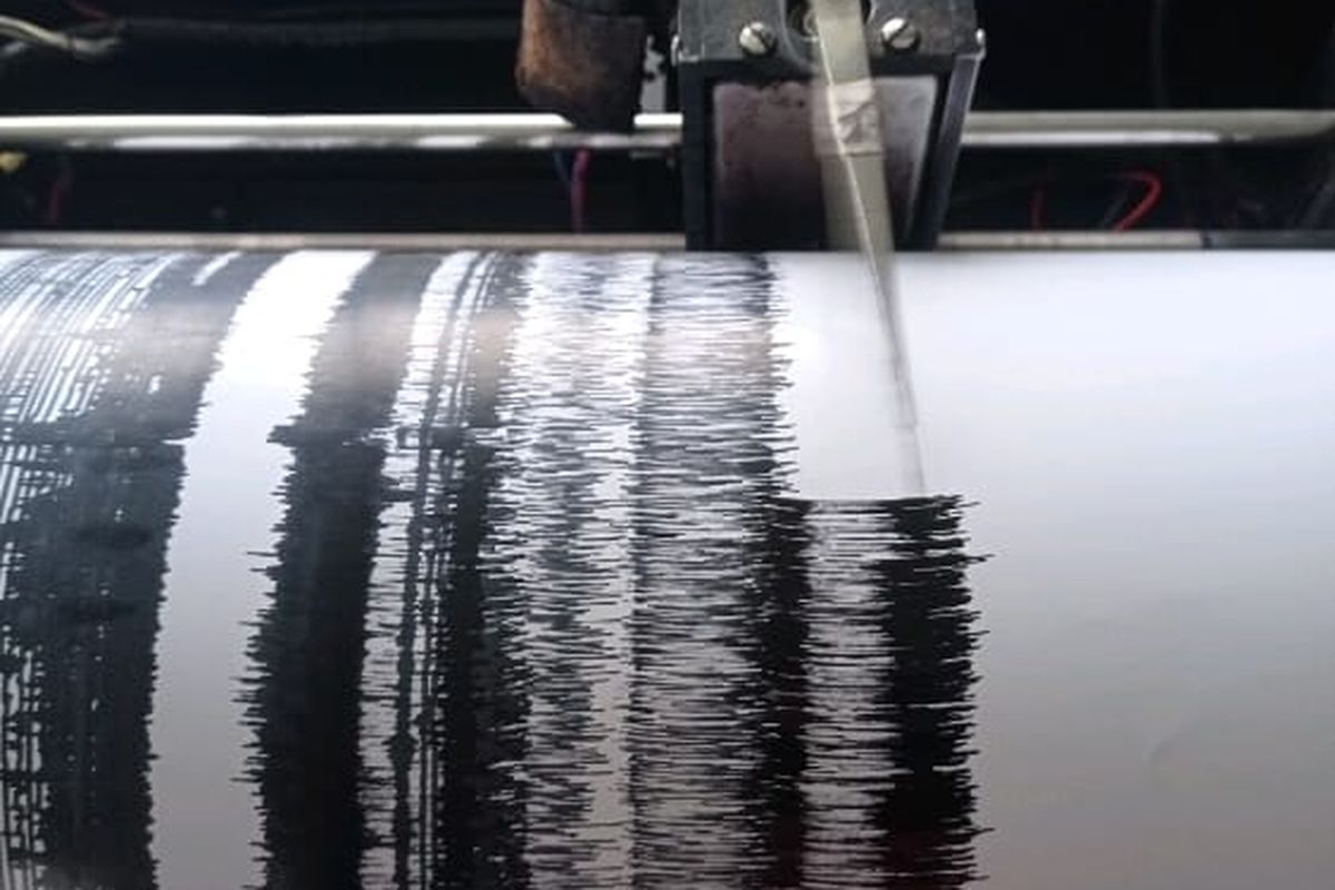 Rekaman seismograf PVMBG, Kamis, (28/3/2024)