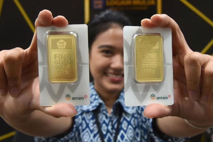 Harga Emas Antam Hari Ini 22 Oktober 2025 Turun Rp 177.000 Jadi Rp 2,31 Juta per Gram