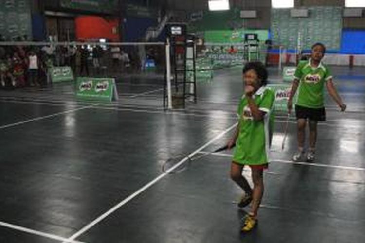 Perebutan Piala Taufik Hidayat MiLO School Competition di Cirebon.