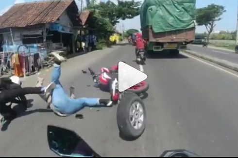 Viral Video Pemotor Cium Aspal, Ingat Konsentrasi saat Berkendara