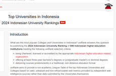 25 Universitas Terbaik di Indonesia Versi UniRank 2024, Ada 8 PTS