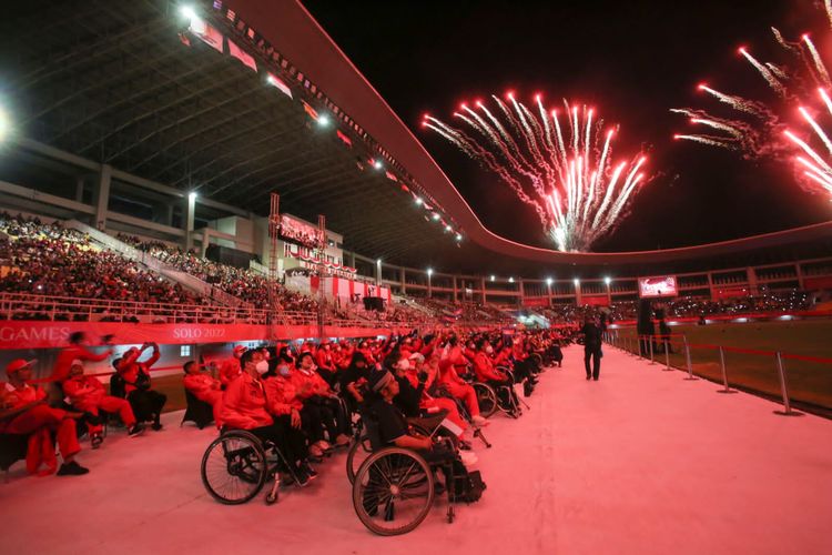 Upacara penutupan Asean Paragames 2022, Sabtu (6/8/2022).
