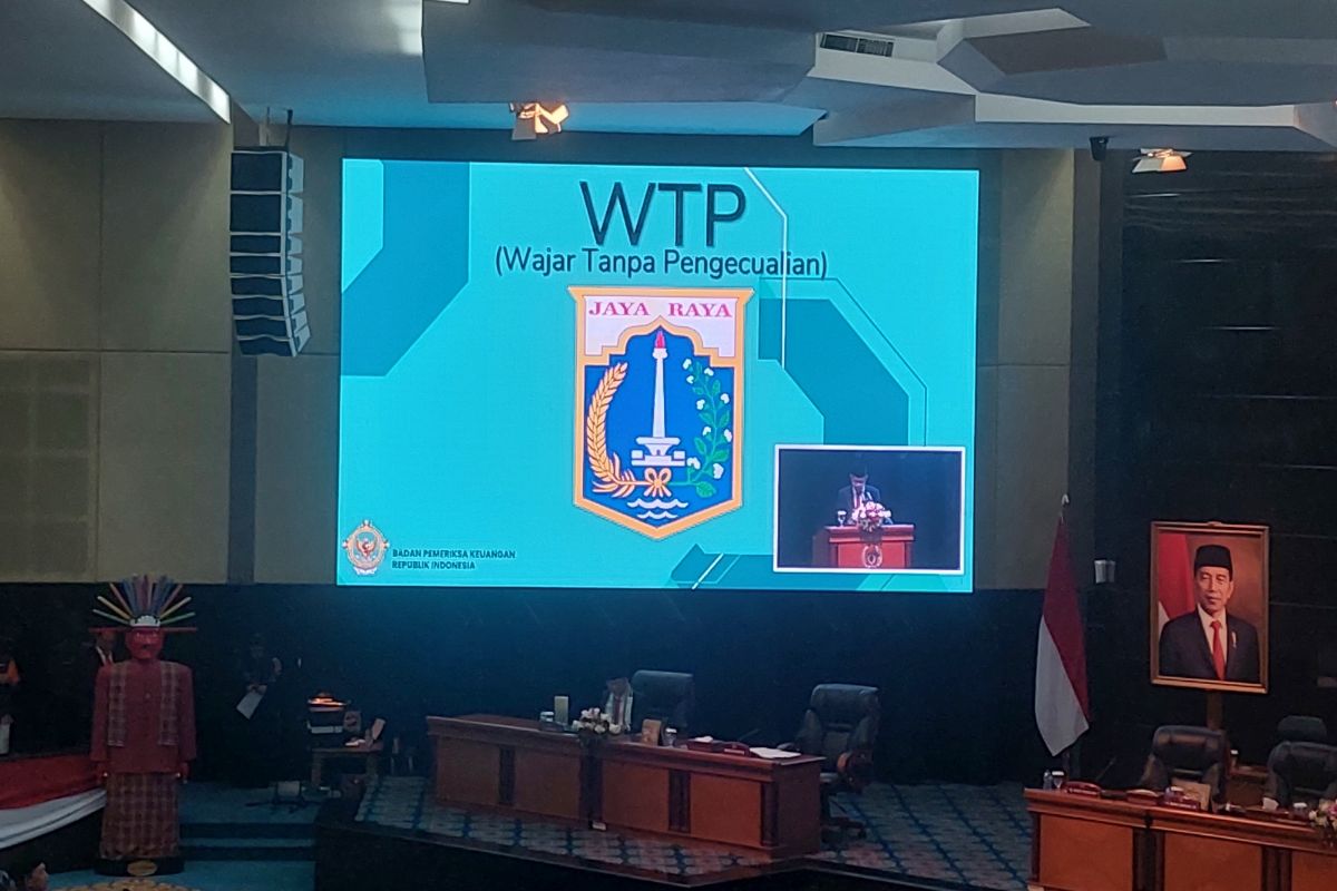 Badan Pemeriksa Keuangan (BPK) RI memberikan opini wajar tanpa pengecualian (WTP) atas laporan keuangan Pemerintah Provinsi (Pemprov) DKI Jakarta tahun anggaran 2022.  Hal ini disampaikan anggota V BPK RI Ahmadi Noor Supit dalam rapat paripurna legislatif Jakarta yang digelar Senin (29/5/2023).