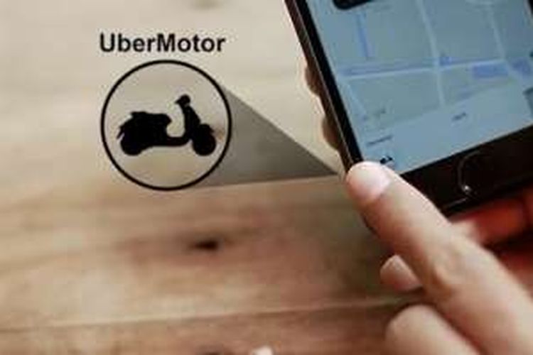 Aplikasi Uber Motor di Indonesia.