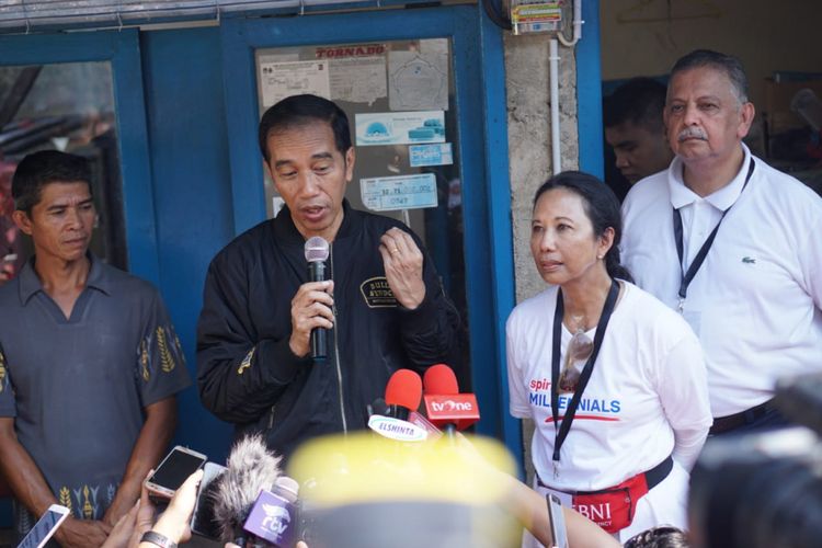 Presiden Jokowi dan Menteri BUMN Rini Soemarno di Bogor, Minggu (2/12/2018)