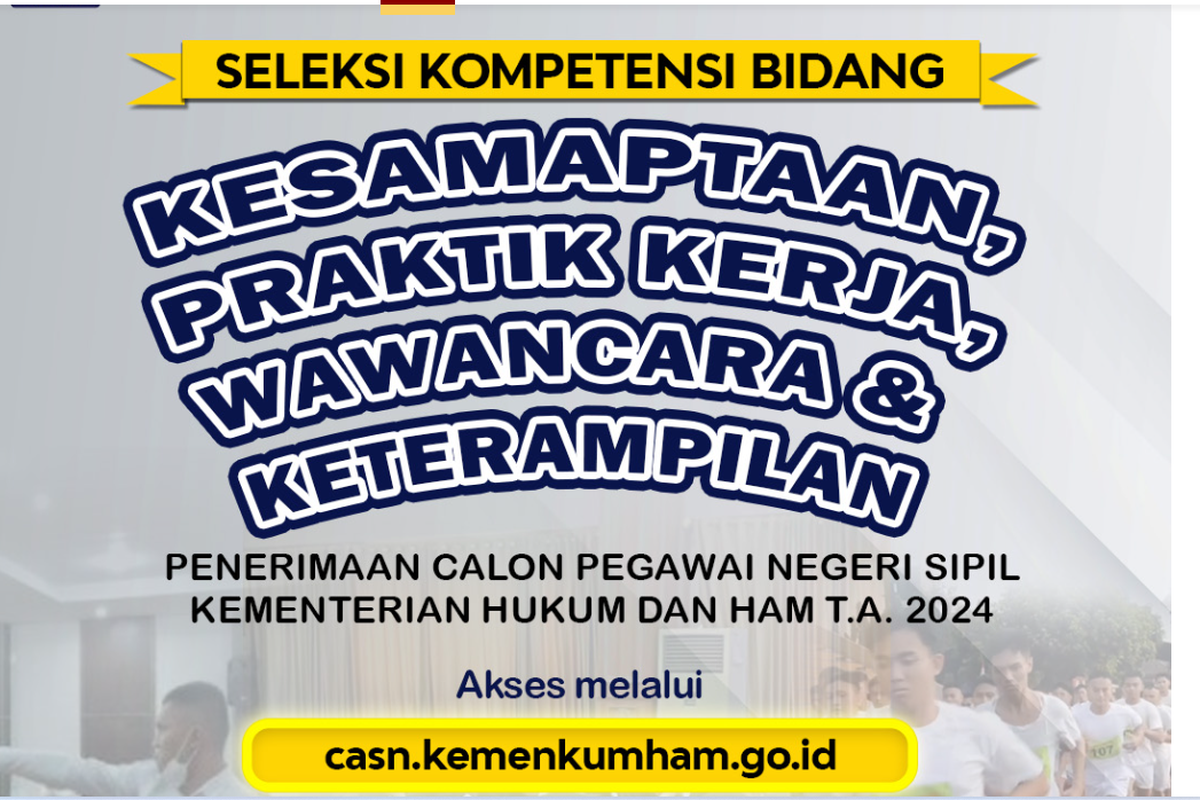 Link resmi pengumuman kelulusan CPNS Kemenkumham 2024.