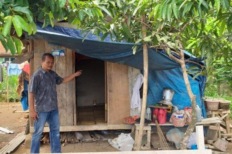 Tempat tinggal keluarga korban penculikan dan pencabulan di Cianjur
