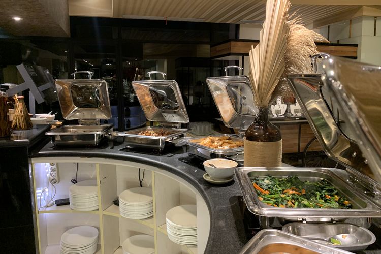 Buffet di Pago Restaurant, The Papandayan Hotel Bandung, Jawa Barat, Kamis (18/9/2025).