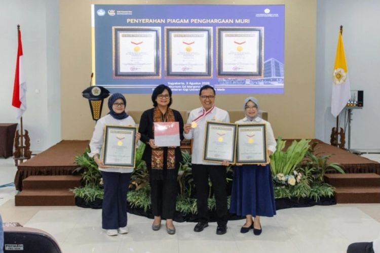 FKG UGM Jadi Nomor 1 Dunia di WURI 2026, Raih Tiga Rekor MURI