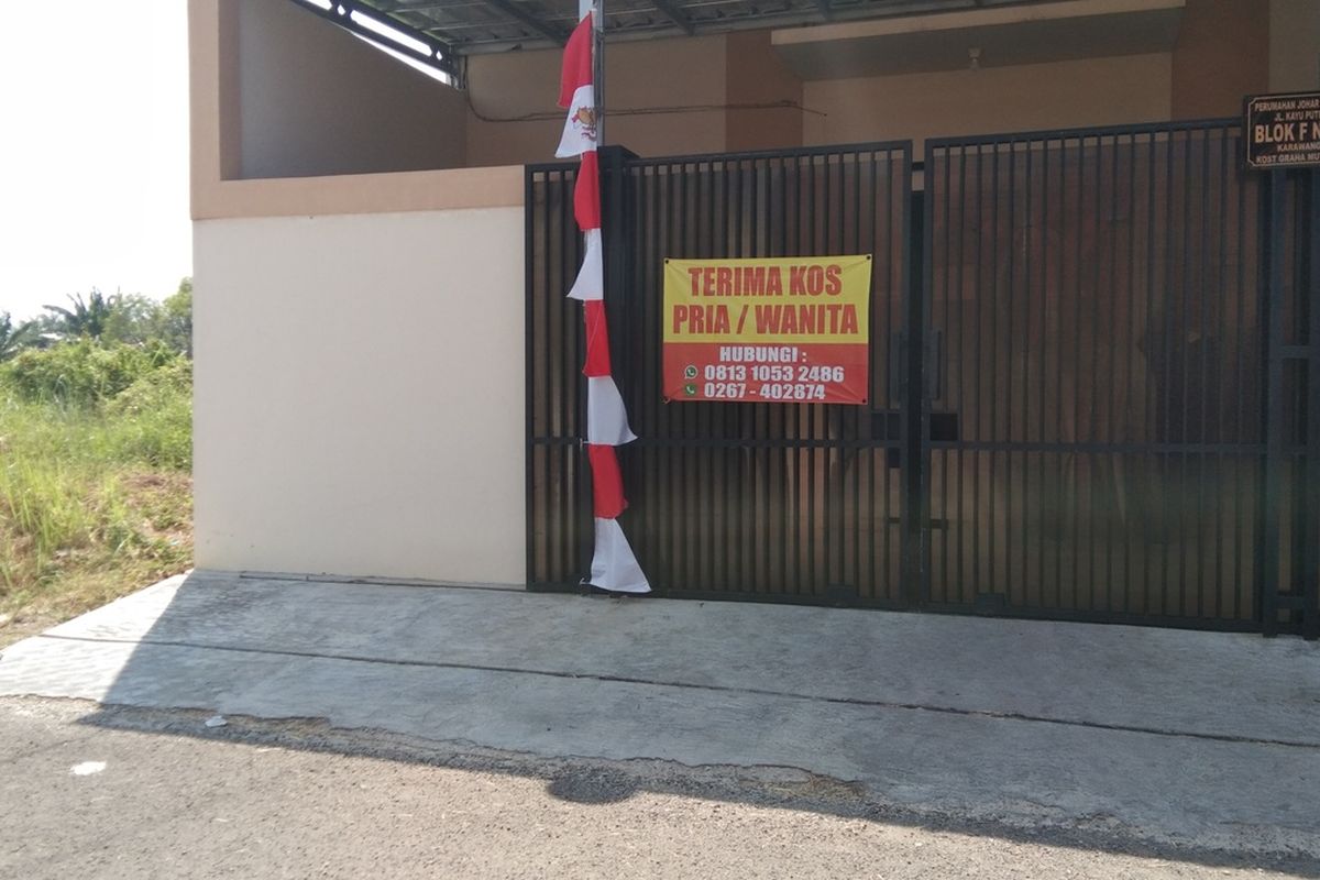 Kos-kosan TKP penganiayan yang videonya viral di media sosial.