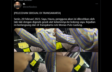Soal Kasus Pelecehan Seksual di Rute Monas-Pulogadung ...