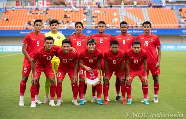 Laga timnas Indonesia vs Taiwan pada Grup F Asian Games 2022 berlangsung di Zhejiang Normal University East Stadium, Jinhua, China, Kamis (21/9/2023) sore WIB. Terkini, timnas U24 Indonesia kalah 0-2 dari Uzbekistan pada babak 16 besar.