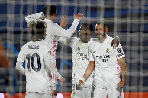 Real Madrid Vs Atalanta, Gol Ke-70 Benzema Bawa Los Blancos ke Perempat Final