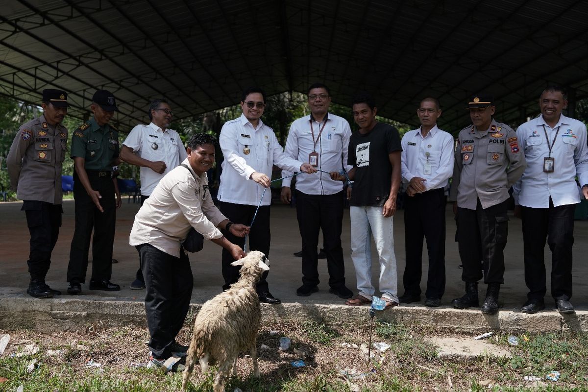 Pemkab HST serahkan bantuan ternak dan tani kepada masyarakat