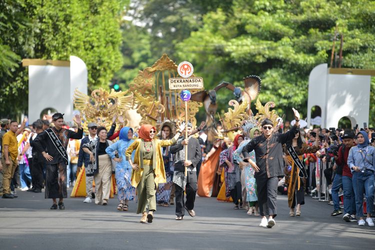 Gelaran KKJ-PKJB 2023 di area Gedung Sate, Bandung, Jumat (7/7/2023) hingga Minggu (10/7/2023).