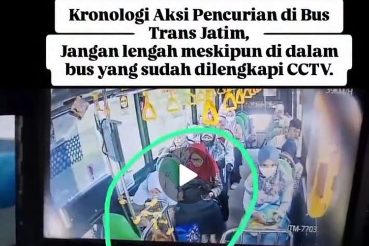 Kasus Pencurian di Bus Transjatim Terekam CCTV, Ini Penjelasan Dishub Lamongan