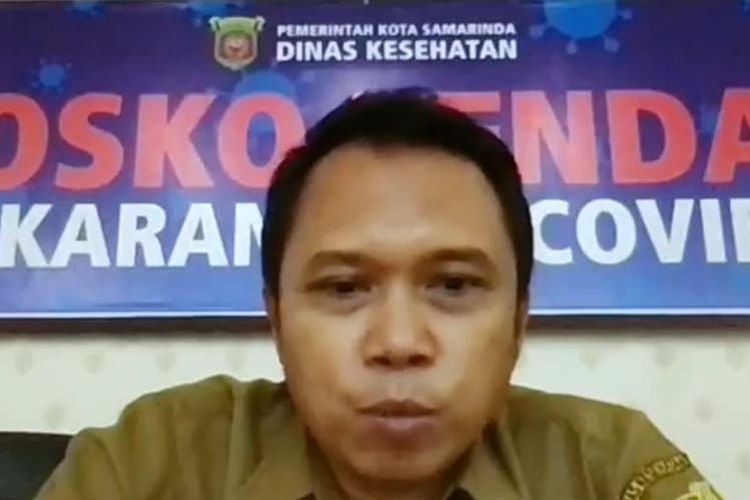 Kabid Pengendalian dan Pemberantasan Penyakit (P2P) Dinas Kesehatan Samarinda, dr Osa Rafshodia saat memberikan keterangan pers melalui Zoom, Senin (4/5/2020).