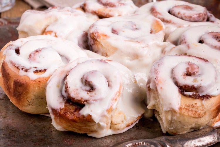 Ilustrasi roti cinnamon roll. 