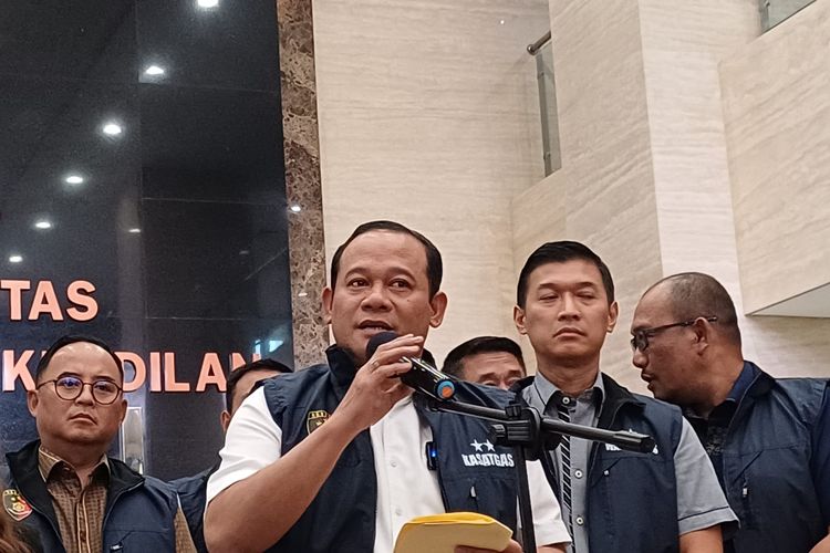 Kepala Satgas (Kasatgas) Antimafia Bola Polri Irjen Asep Edi Suheri di Bareskrim, Mabes Polri, Jakarta, Kamis (12/10/2023).