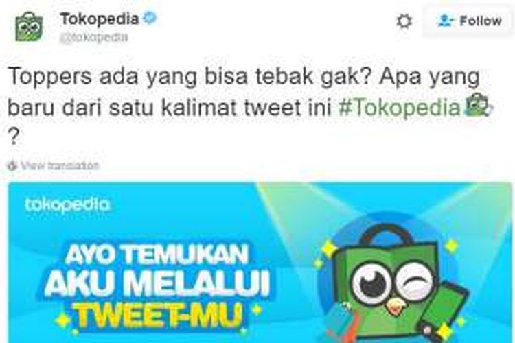 Twitter kedatangan emoji Tokopedia