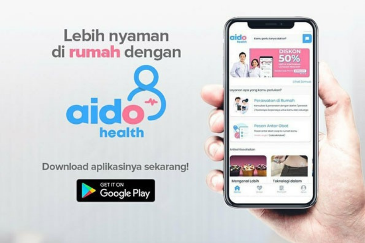 Aplikasi Aido Health. 