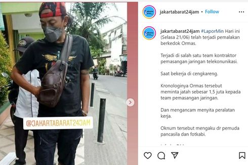 Polsek Cengkareng Tangkap 2 Anggota Ormas yang Palak Petugas Provider Internet