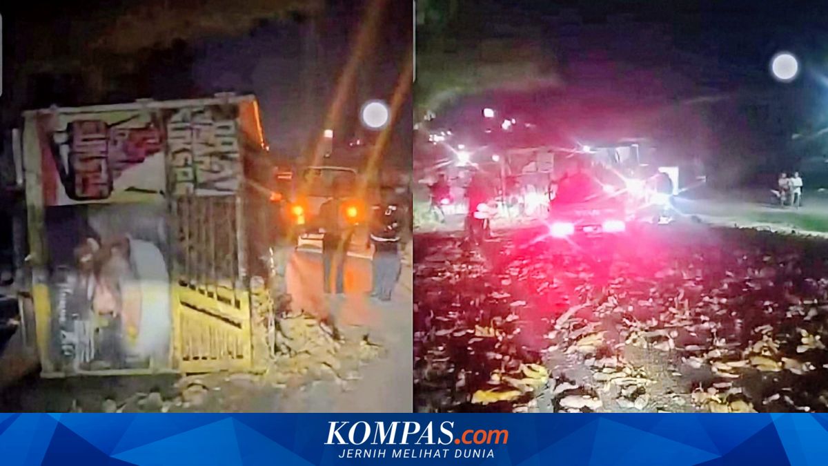Tabrakan Truk Singkong dan Truk Pasir di Tulang Bawang, 3 Tewas dan 6 Orang Terluka