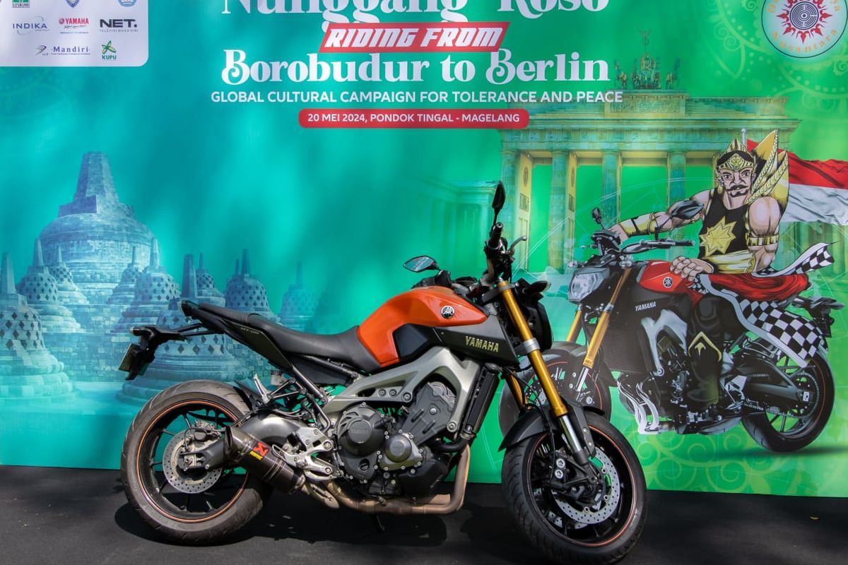 Yamaha MT-09 yang akan digunakan solo riding ke Berlin