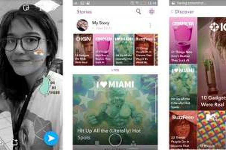 Snapchat dirombak, fitur Discover lebih mendominasi.