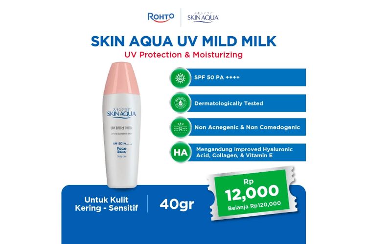 Skin Aqua UV Mild Milk SPF25 PA++