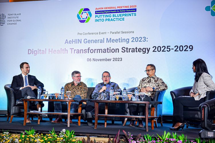 Kementerian Kesehatan Republik Indonesia dan Tony Blair Institute for Global Change Indonesia (TBI Indonesia) menyampaikan draft strategi transformasi digital kesehatan atau digital health transformation strategy (DHTS) 2025-2029.