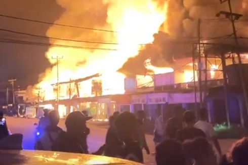 25 Ruko di Pasar Bodok Kalbar Terbakar, Diduga akibat Korsleting Listrik