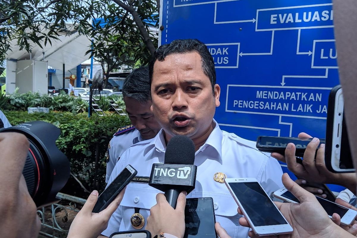 Wali Kota Tangerang Arief Wismansyah saat ditemui di UPTD Kendaraan Bermotor Jalan Daan Mogot Kota Tangerang, Rabu (19/2/2020)