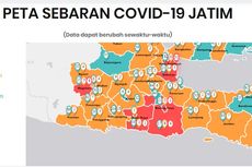 UPDATE: Peta Sebaran Covid-19 di Jatim, 51 Orang Positif Corona, Surabaya Terbanyak