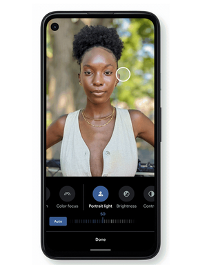 Fitur Portrait Light di Google Photo.