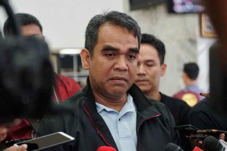 Sekjen Partai Gerindra Ahmad Muzani di Kompleks Parlemen, Senayan, Jakarta, Selasa (16/10/2018).
