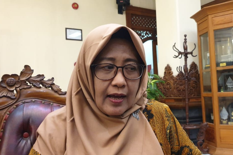 Kepala Dinas Pemuda dan Olahraga (Dispora) Kota Solo, Rini Kusumandari di Solo, Jawa Tengah, Rabu (1/3/2023).