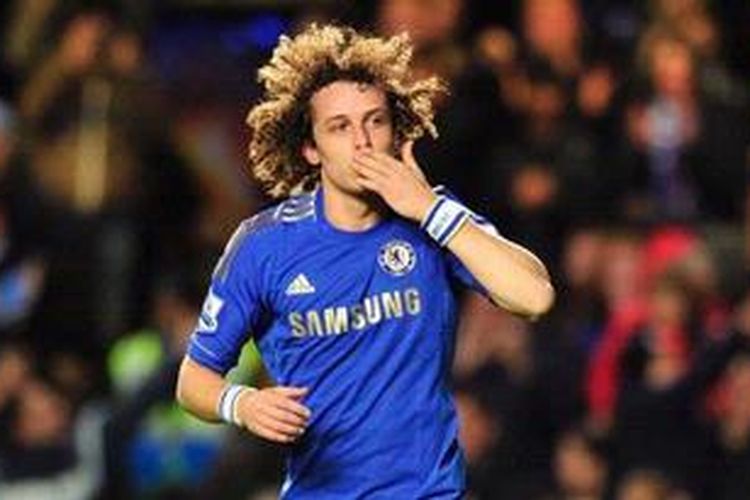 Gelandang Chelsea, David Luiz.