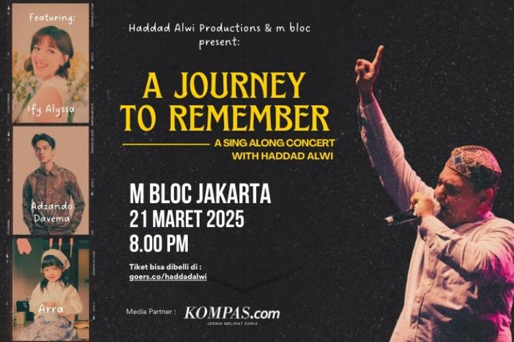 Haddad Alwi Production menggelar konser bagi generasi muda bertajuk A Journey to Remember di M Bloc Live House, Blok M, Jakarta Selatan (Jaksel), Jum?at (21/3/2025). 