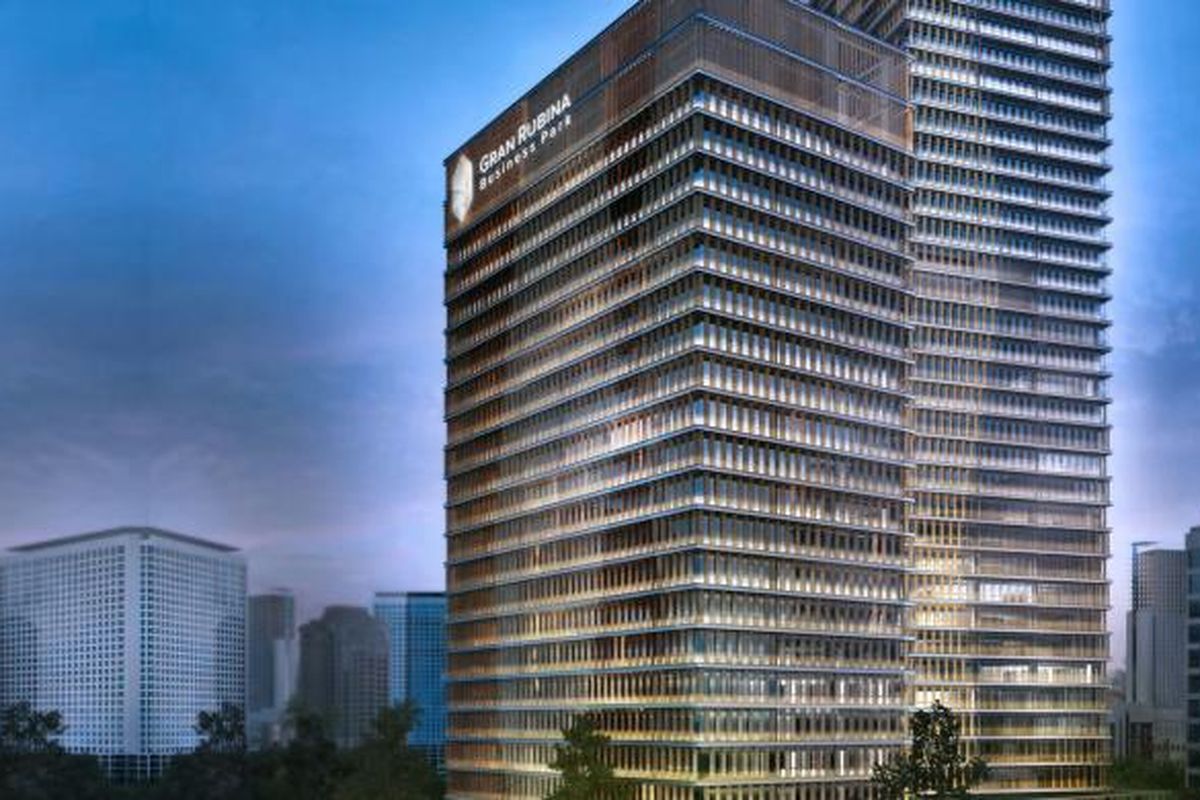 Menara pertama Gran Rubina Business Park akan dibuka pertengahan April 2015.